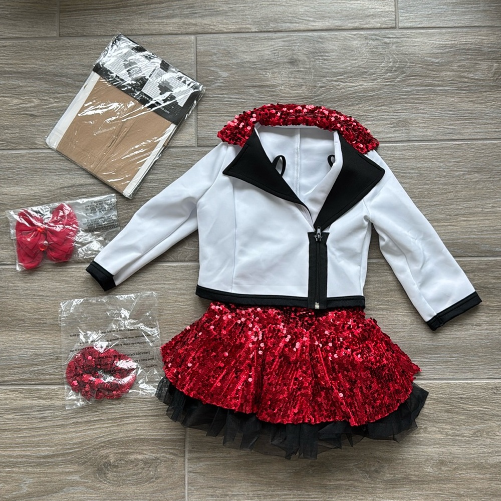 Girls Tap/Ballet/Jazz Dance Outfit Size 5- 6 1/2 New Without Tag